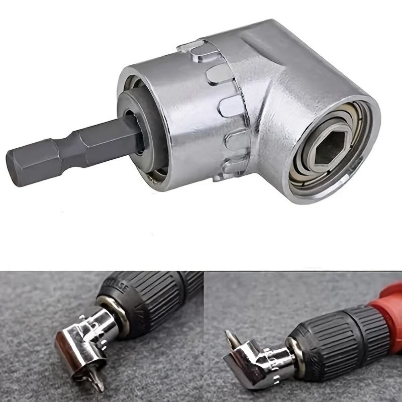 105 Degree Turning Screwdriver Joint Electric Drill Corner Attachment Tool 4
