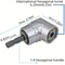 105 Degree Turning Screwdriver Joint Electric Drill Corner Attachment Tool 5
