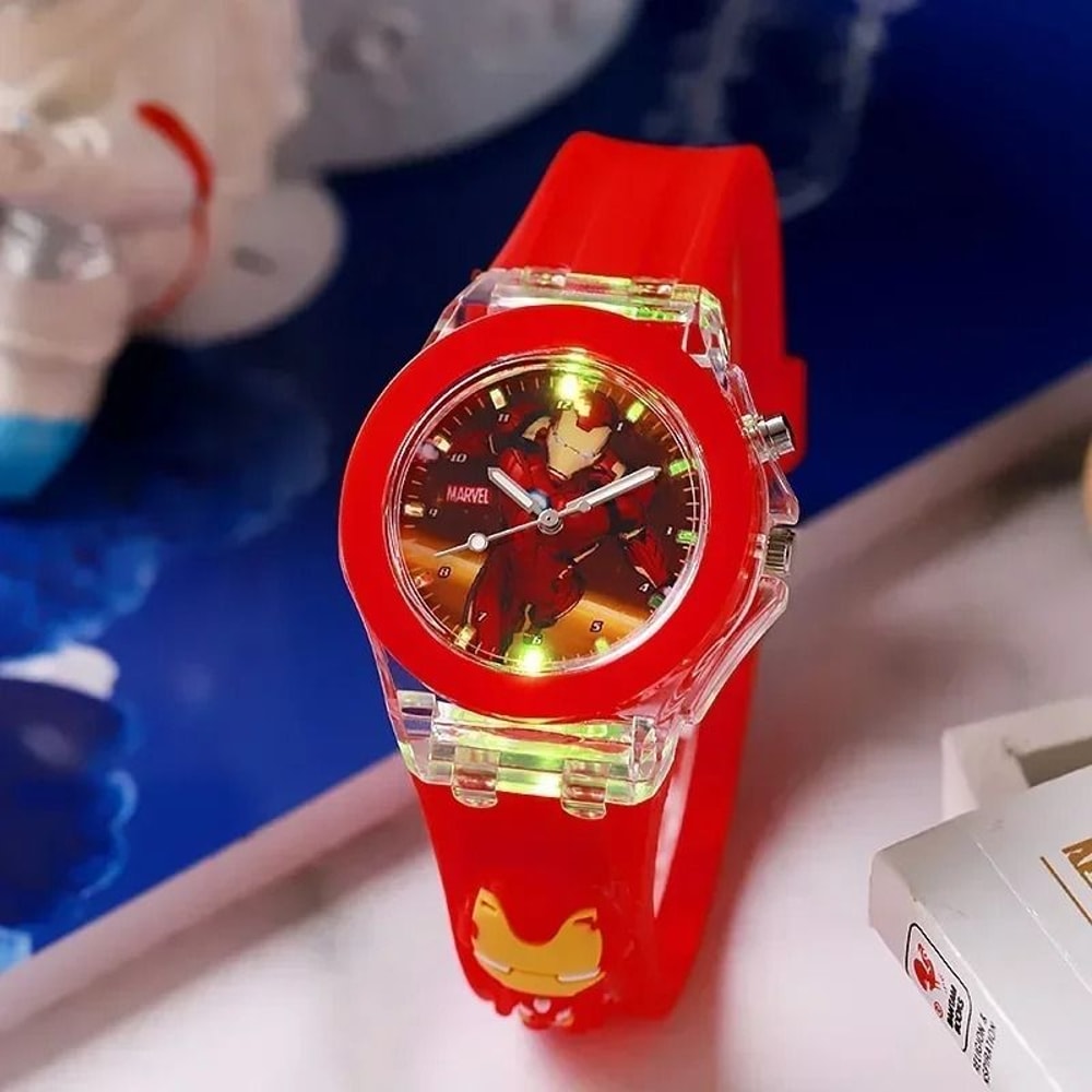 Childrens Flashing Cartoon Figure Watch With Luminous Strap 9