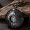 Vintage Roman Number Quartz Pocket Watch Necklace With Chain 5