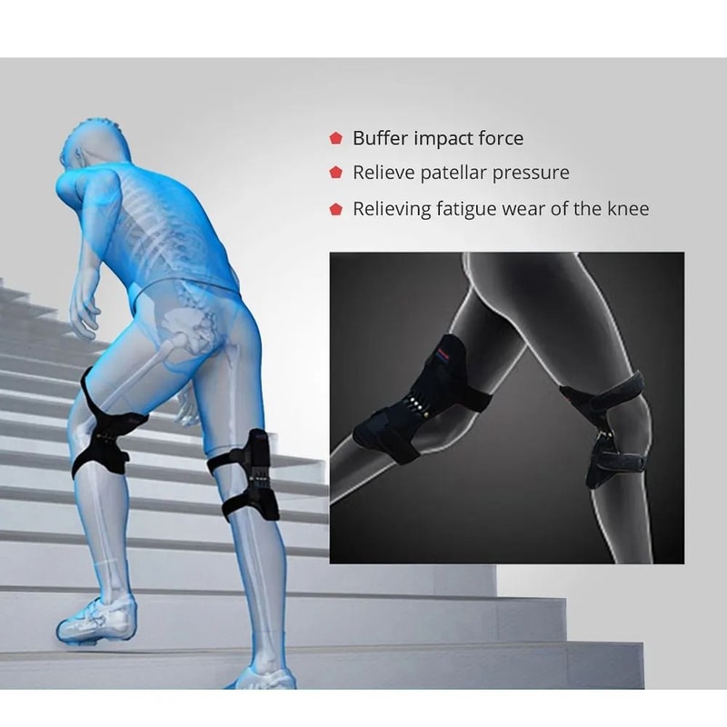 Joint Support Knee Pad With Spring Assist For Pain Relief And Stability 1