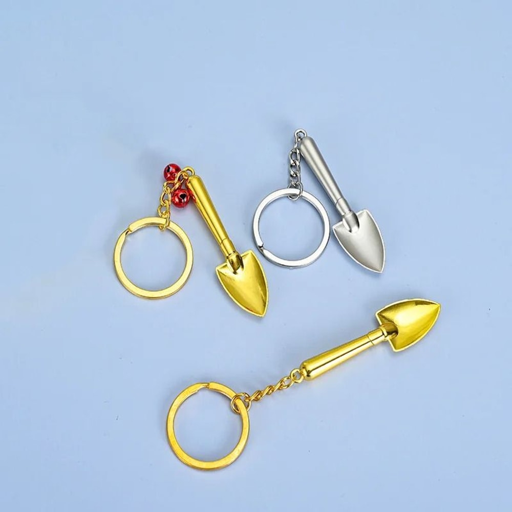 Shovel Spade Trowel Keychain Pendant For Gifts And DIY Accessories 0