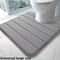 U Shaped Toilet Mat Memory Foam Bathroom Mat Anti Skid Super Absorbent 2