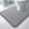 U Shaped Toilet Mat Memory Foam Bathroom Mat Anti Skid Super Absorbent 8