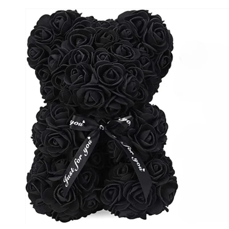 Artificial Eternal Rose Teddy Bear Gift For Mothers Day Birthdays Anniversaries And Valentines Day 6