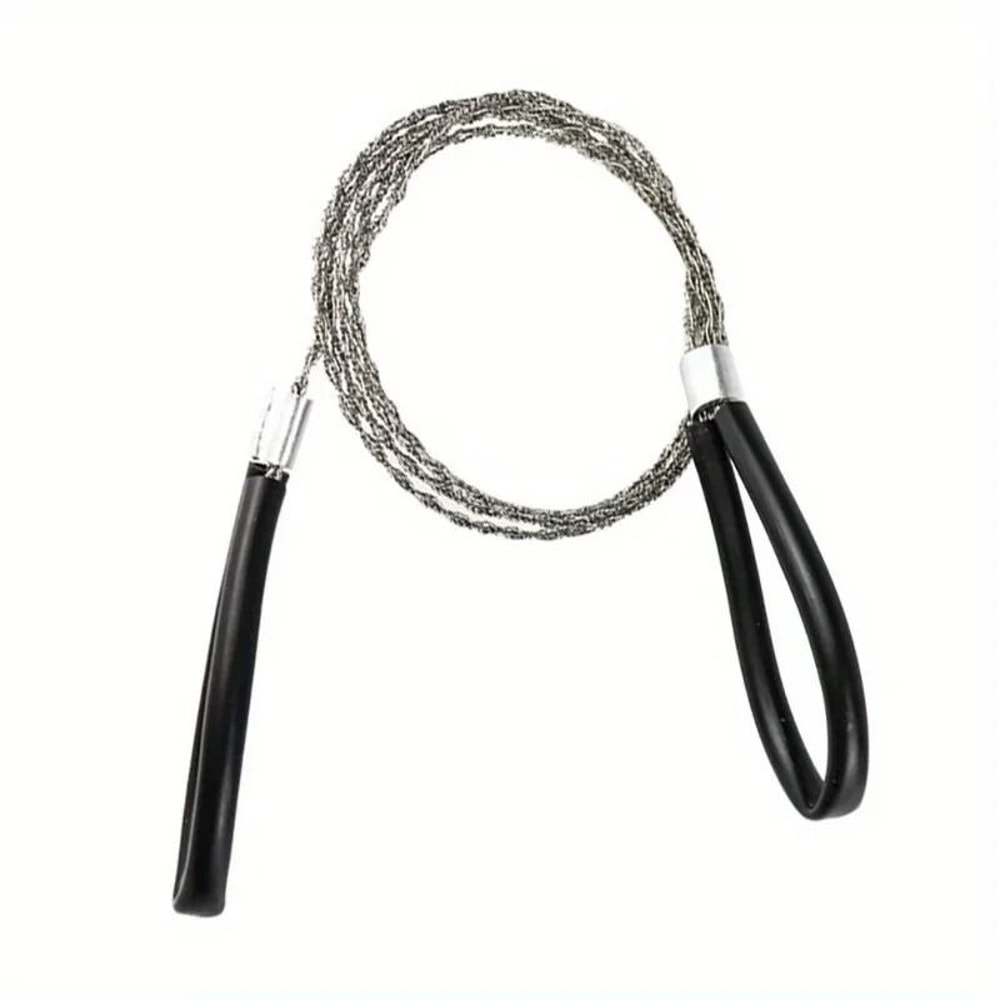 Portable Stainless Steel Wire Saw With Finger Handles For Camping Hiking And Survival 6