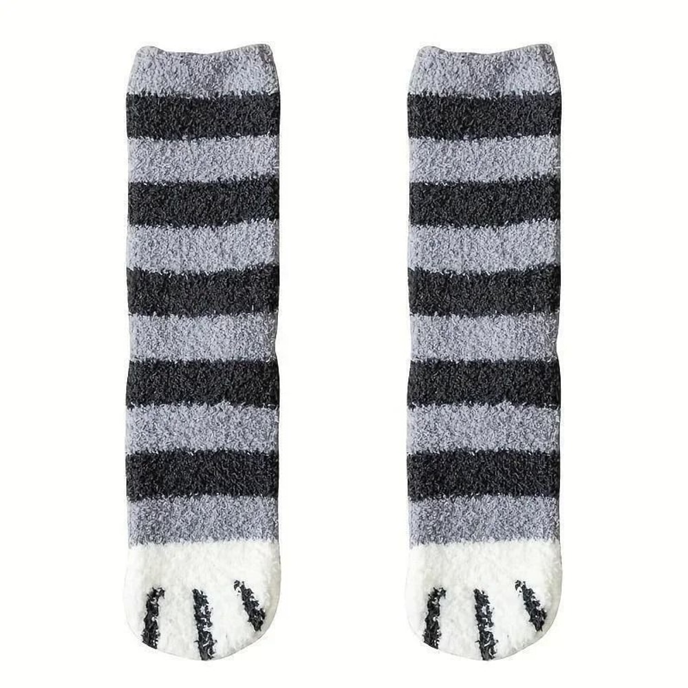 Womens Fuzzy Winter Socks Soft Cozy Microfiber House And Sleeping Socks 9