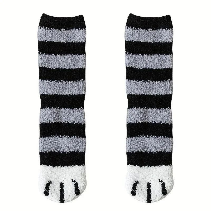 Womens Fuzzy Winter Socks Soft Cozy Microfiber House And Sleeping Socks 8