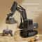Remote Control Excavator Toy With Lights And Sound For Kids 9