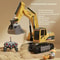 Remote Control Excavator Toy With Lights And Sound For Kids 10