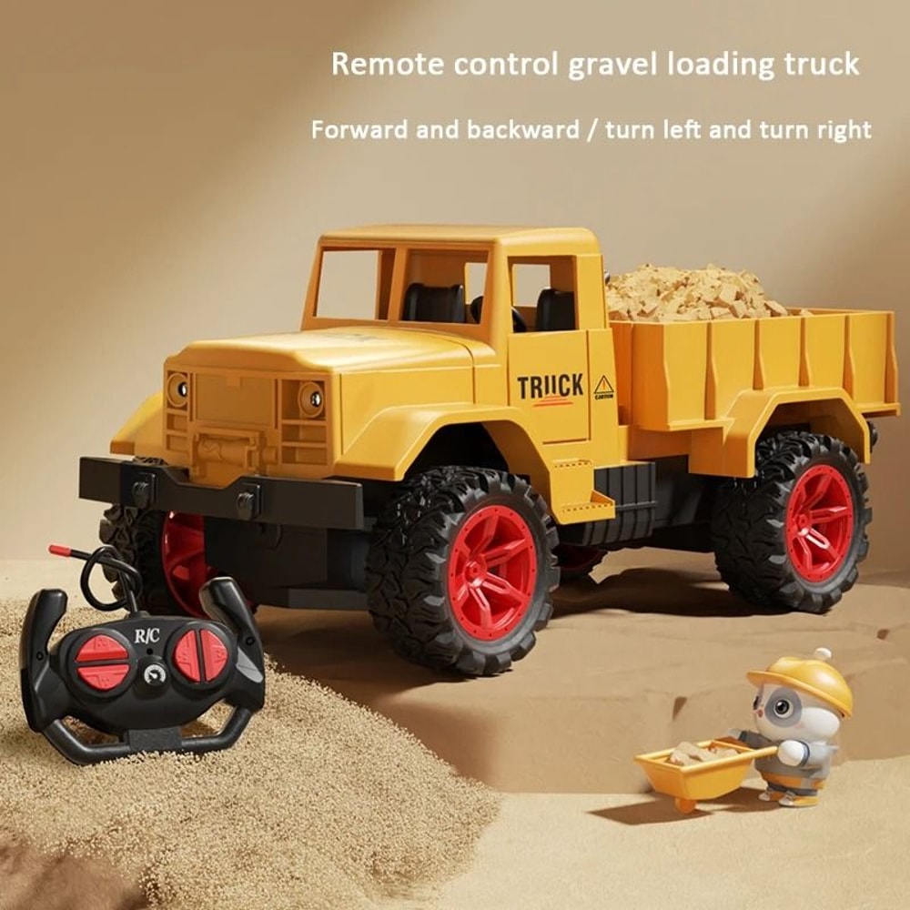 Remote Control Excavator Toy With Lights And Sound For Kids 7
