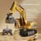 Remote Control Excavator Toy With Lights And Sound For Kids 8