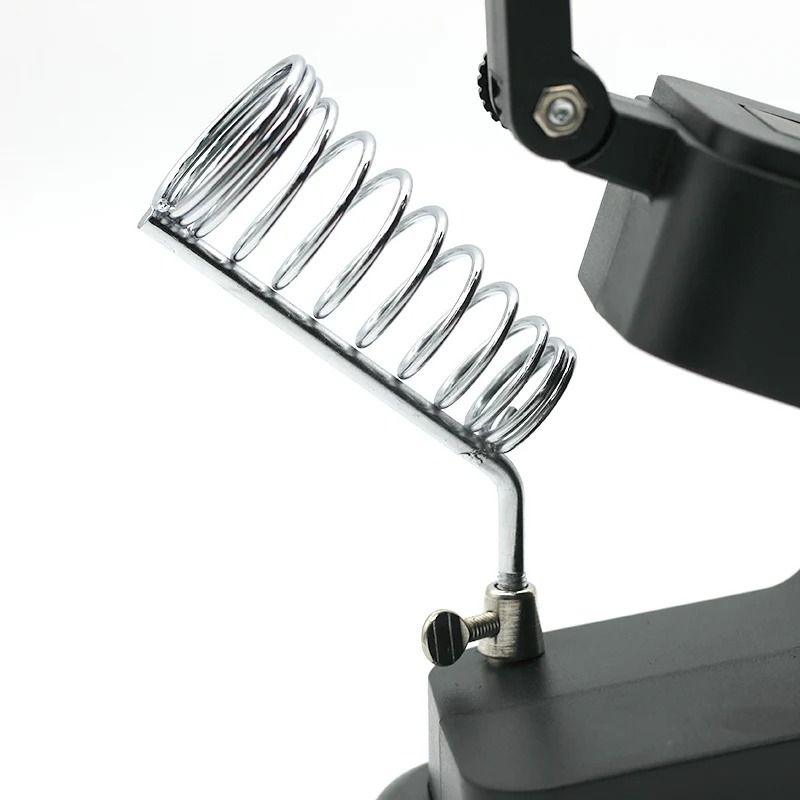 LED Magnifying Glass With Auxiliary Clips And Soldering Stand 2