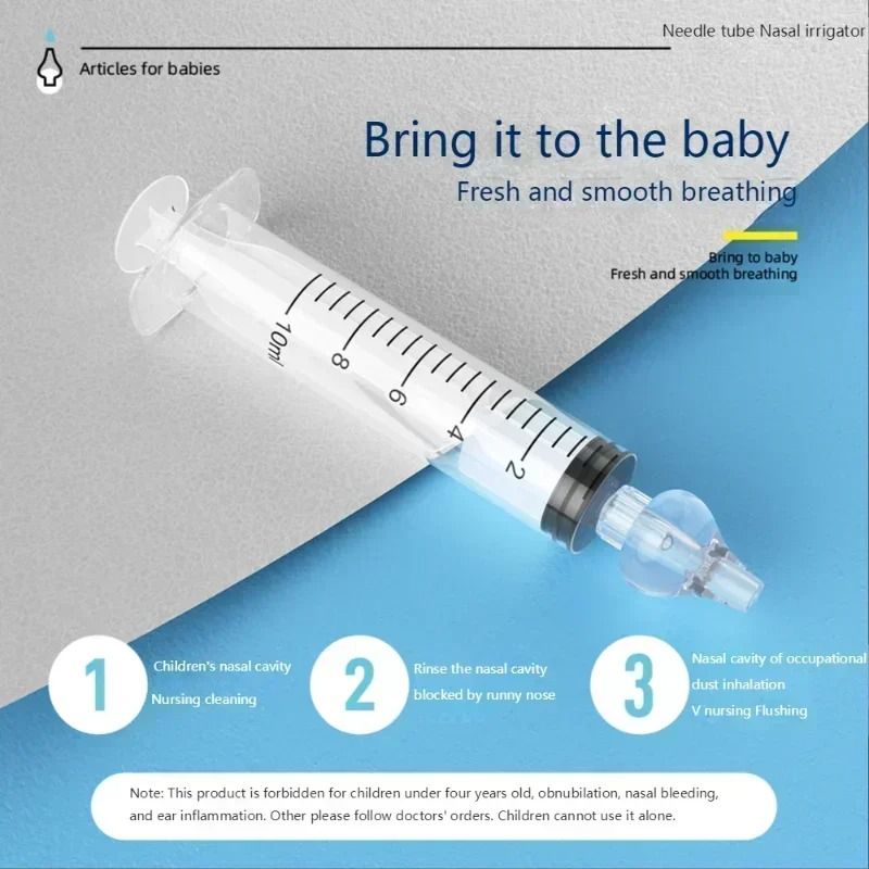 Silicone Baby Nasal Aspirator Syringe For Gentle Nose Cleaning 4