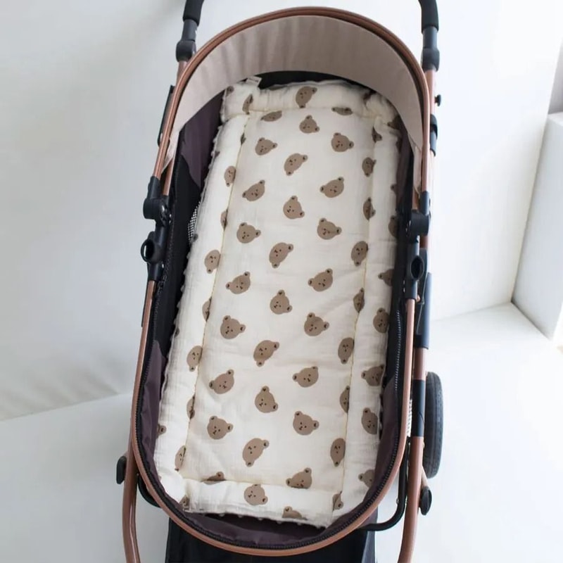 Soft Baby Stroller Cushion With Thick Padding And Cartoon Design 7