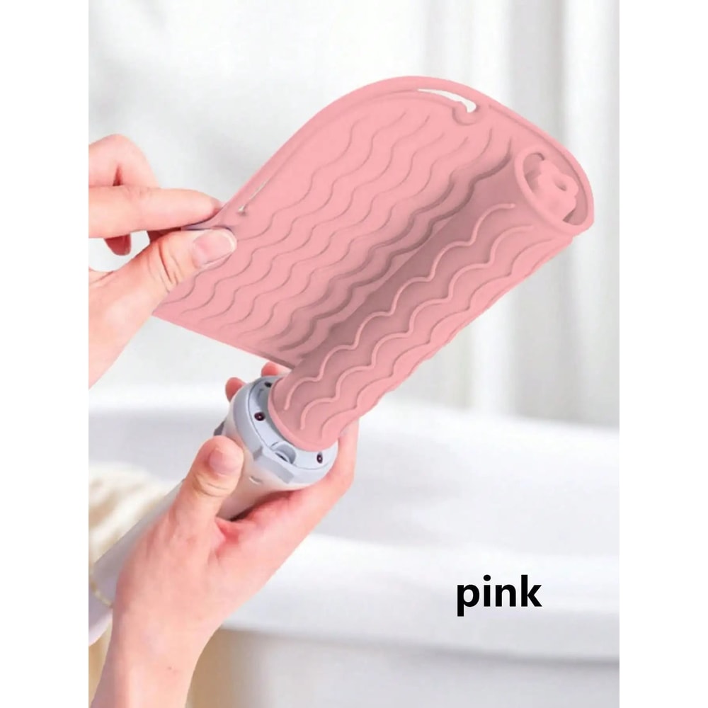 Silicone Heat Resistant Mat And Travel Cover For Curling Irons And Hair Straighteners 8
