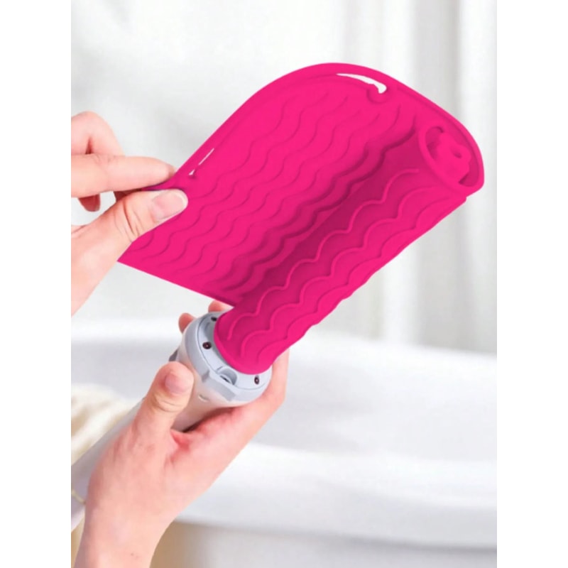 Silicone Heat Resistant Mat And Travel Cover For Curling Irons And Hair Straighteners 11