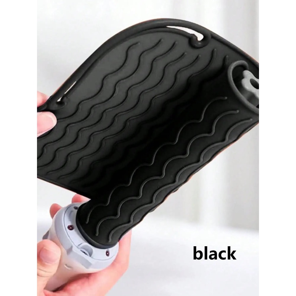 Silicone Heat Resistant Mat And Travel Cover For Curling Irons And Hair Straighteners 13