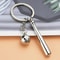 Baseball Keychain With 3D Ball And Bat Pendant 2