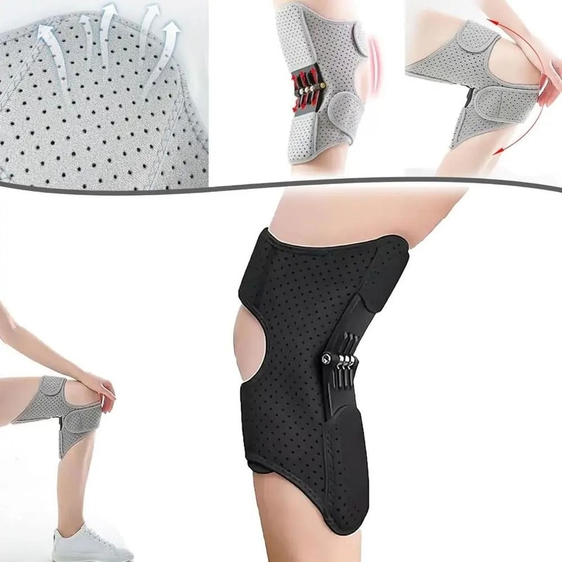 Knee Assistive Device With Power Joint Support And Non Slip Knee Brace 2