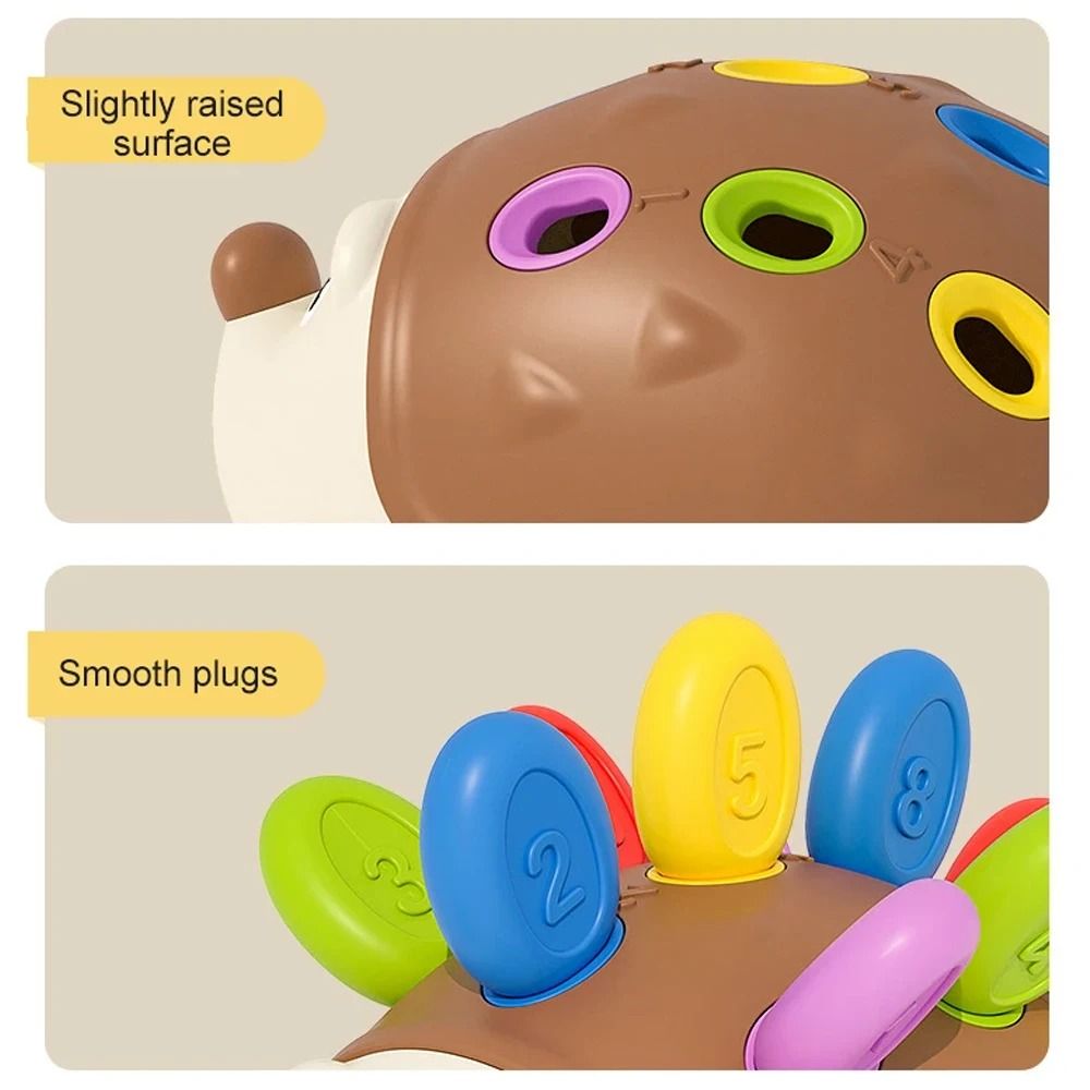 Hedgehog Montessori Fine Motor Toy For Toddlers Learning And Sensory Play 4