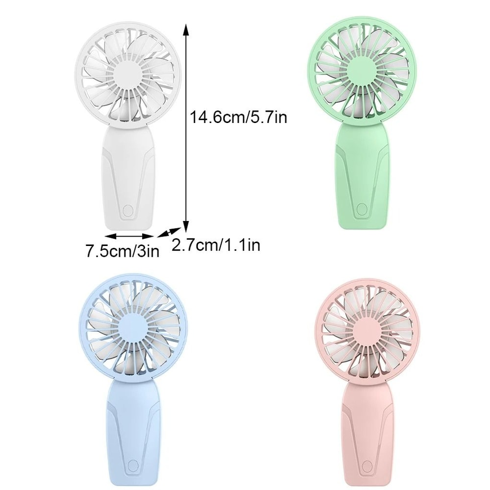 Portable USB Rechargeable Mini Handheld Fan Lightweight Pocket Cooling Fan 5
