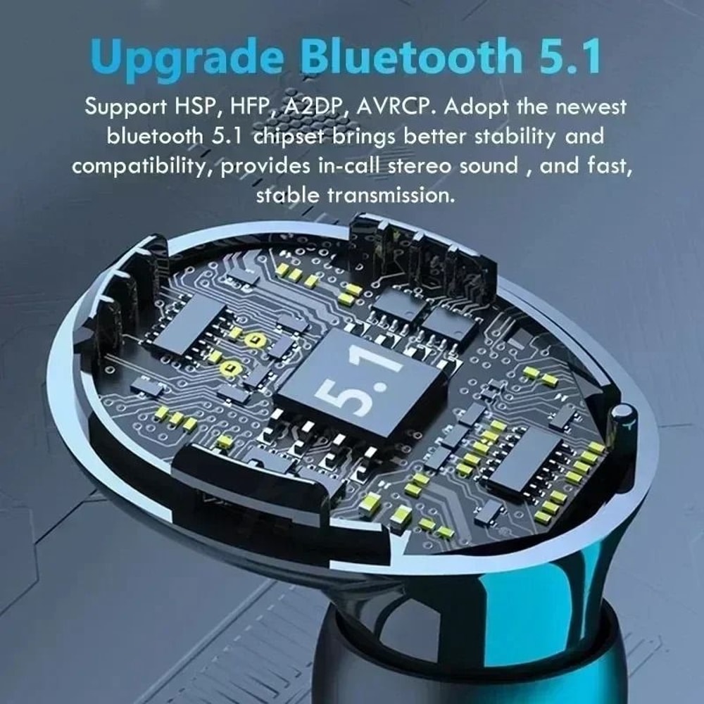 Wireless Bluetooth Earbuds Waterproof Sports Headphones With Charging Case 4