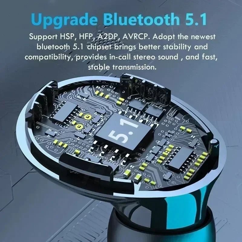 Wireless Bluetooth Earbuds Waterproof Sports Headphones With Charging Case 4