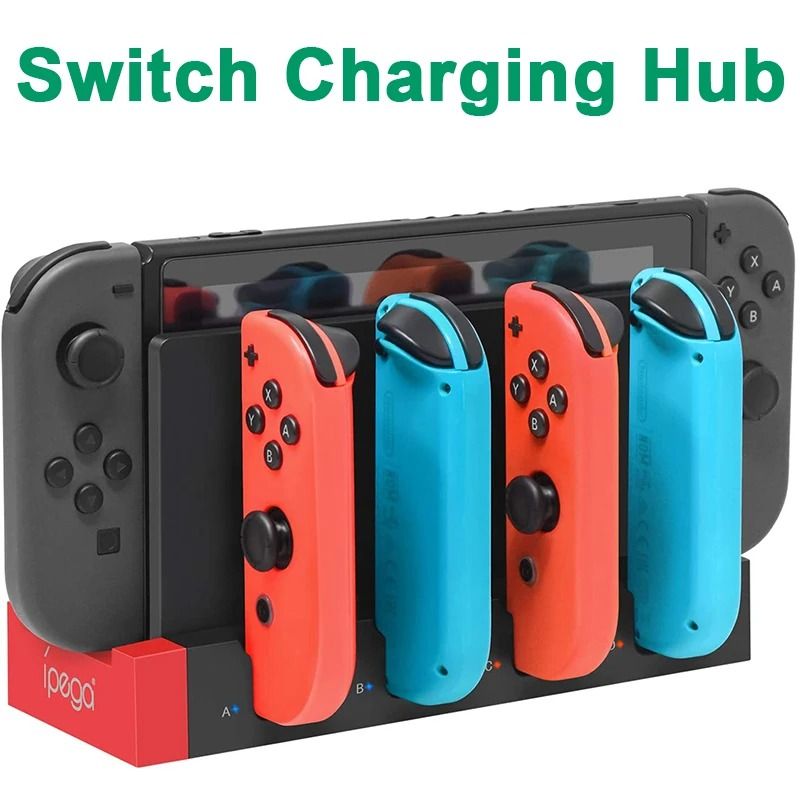 JoyCon Charging Dock Hub USB Controller Charger Stand For Game Controllers 3