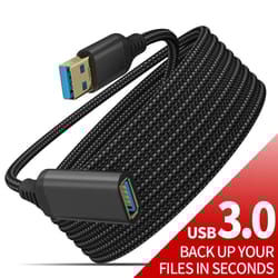 nylon braided usb 3.0 extension cable high speed data transfer male to female