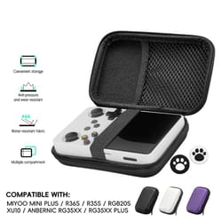 retro handheld console protective case eva travel bag compatible with multiple mini game devices