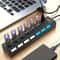 High Speed USB Hub 4 Port Or 7 Port Multi Splitter With LED Switch For PC And Laptop 0