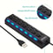 High Speed USB Hub 4 Port Or 7 Port Multi Splitter With LED Switch For PC And Laptop 4