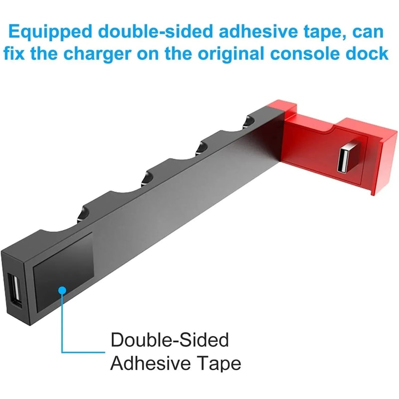 JoyCon Charging Dock Station Compatible With Standard And OLED Models Charges Up To Four Controller 5