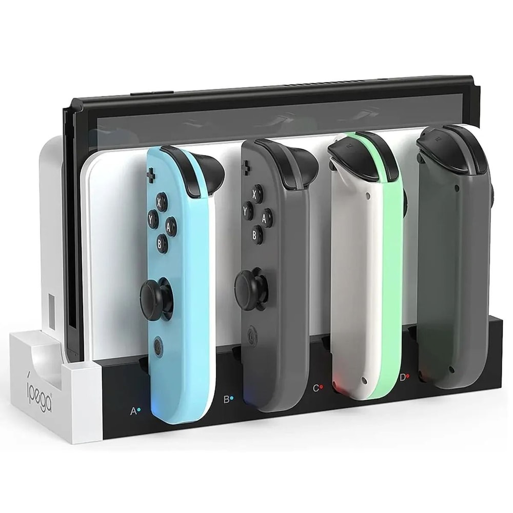JoyCon Charging Dock Station Compatible With Standard And OLED Models Charges Up To Four Controller 6