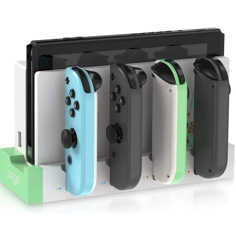 JoyCon Charging Dock Station Compatible With Standard And OLED Models Charges Up To Four Controller 8