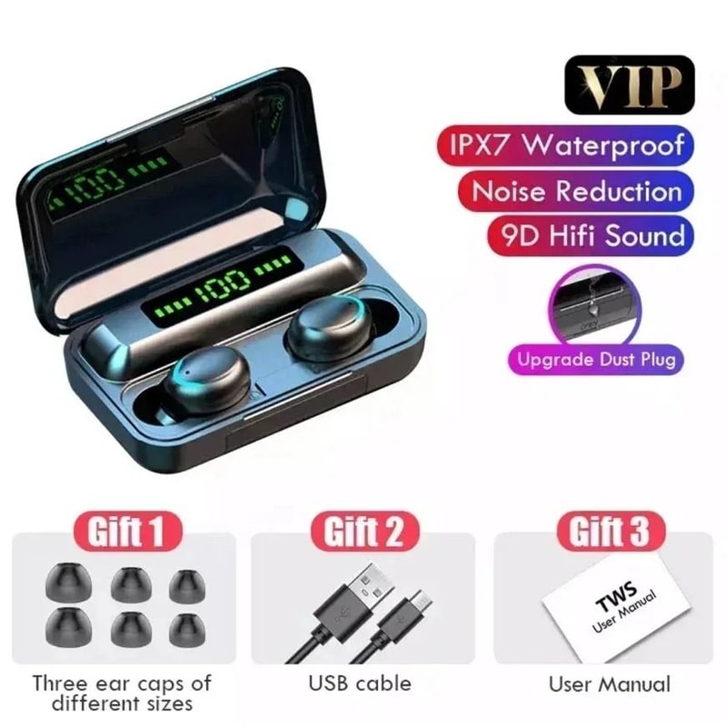 Wireless Bluetooth Earbuds With Charging Case Waterproof Sports Headphones 6