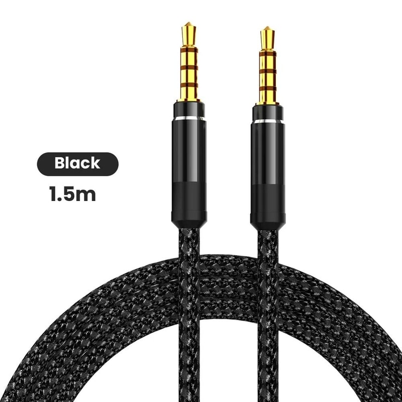 35 Mm Audio Cable Nylon Braided AUX Cord For Phones Car Stereo And Headphones 7