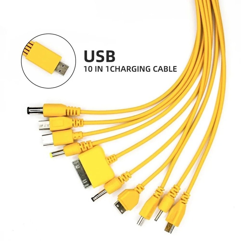 10 In 1 Universal Multi Charging Cable Compatible With Phones Earphones Speakers And Portable Devic 0