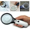 Professional Handheld Magnifying Glass With LED Light 3X And 45X Dual Lens Magnifier For Reading Je