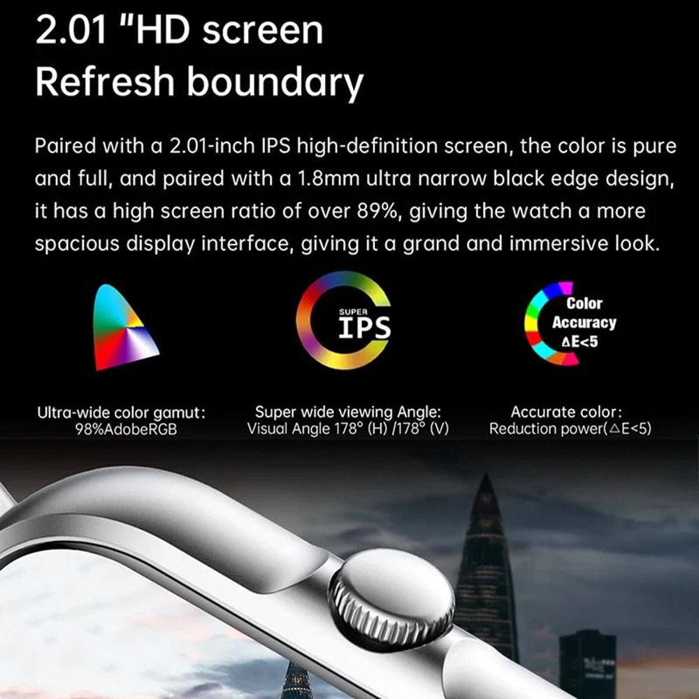 201 Inch Smart Fitness Watch With Bluetooth Calling And Music Control 2