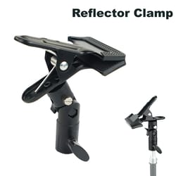 reflector holder clamp with swivel adapter for photography light stands