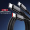 100W 3in1 Fast Charging Cable With Triple USBC Connectors 1