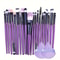 20 Piece Makeup Brush Set For Eyes And Face Blending 0