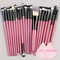 20 Piece Makeup Brush Set For Eyes And Face Blending 8