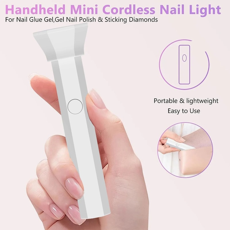 Handheld Mini UV Nail Lamp For Fast Gel Curing 3