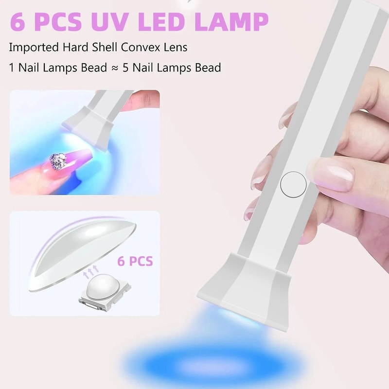 Handheld Mini UV Nail Lamp For Fast Gel Curing 4