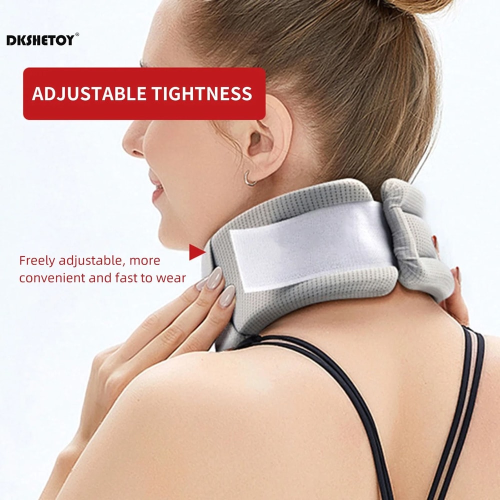 Soft Foam Neck Brace With Adjustable Support And Replacement Cover 1