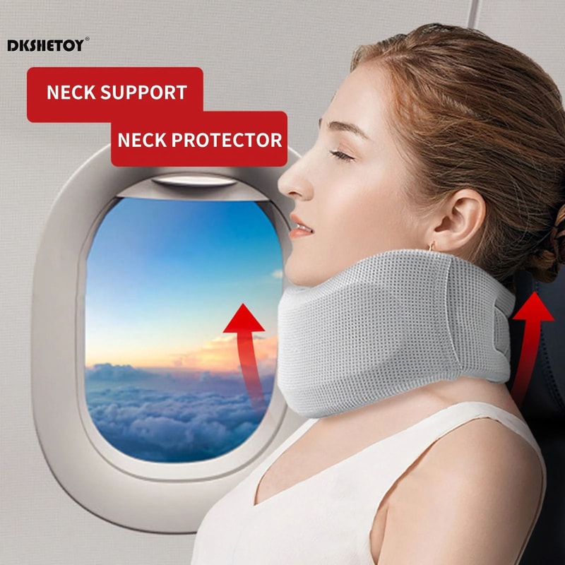 Soft Foam Neck Brace With Adjustable Support And Replacement Cover 4