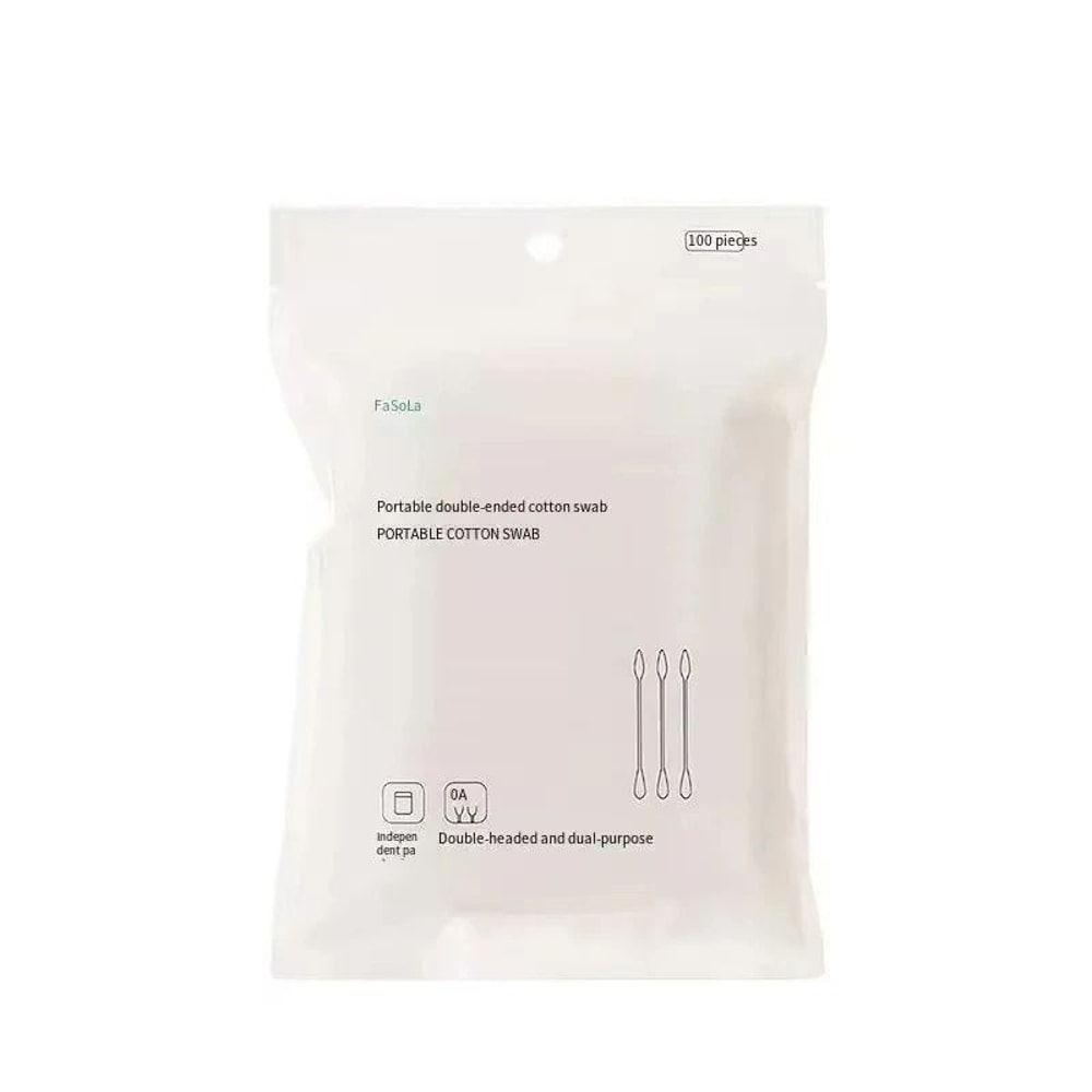 100 Piece Disposable Cotton Swab Set For Cleaning And Cosmetic Use 5